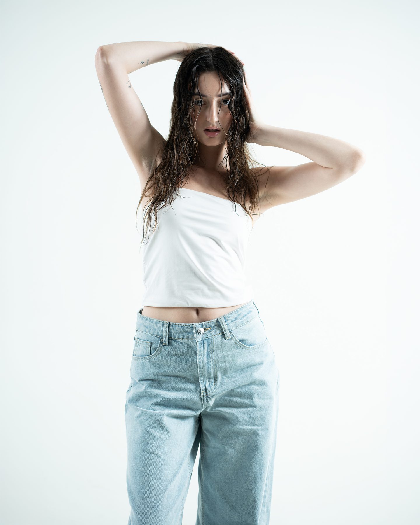 Studio fashion portrait — editorial movement, Melbourne studio
