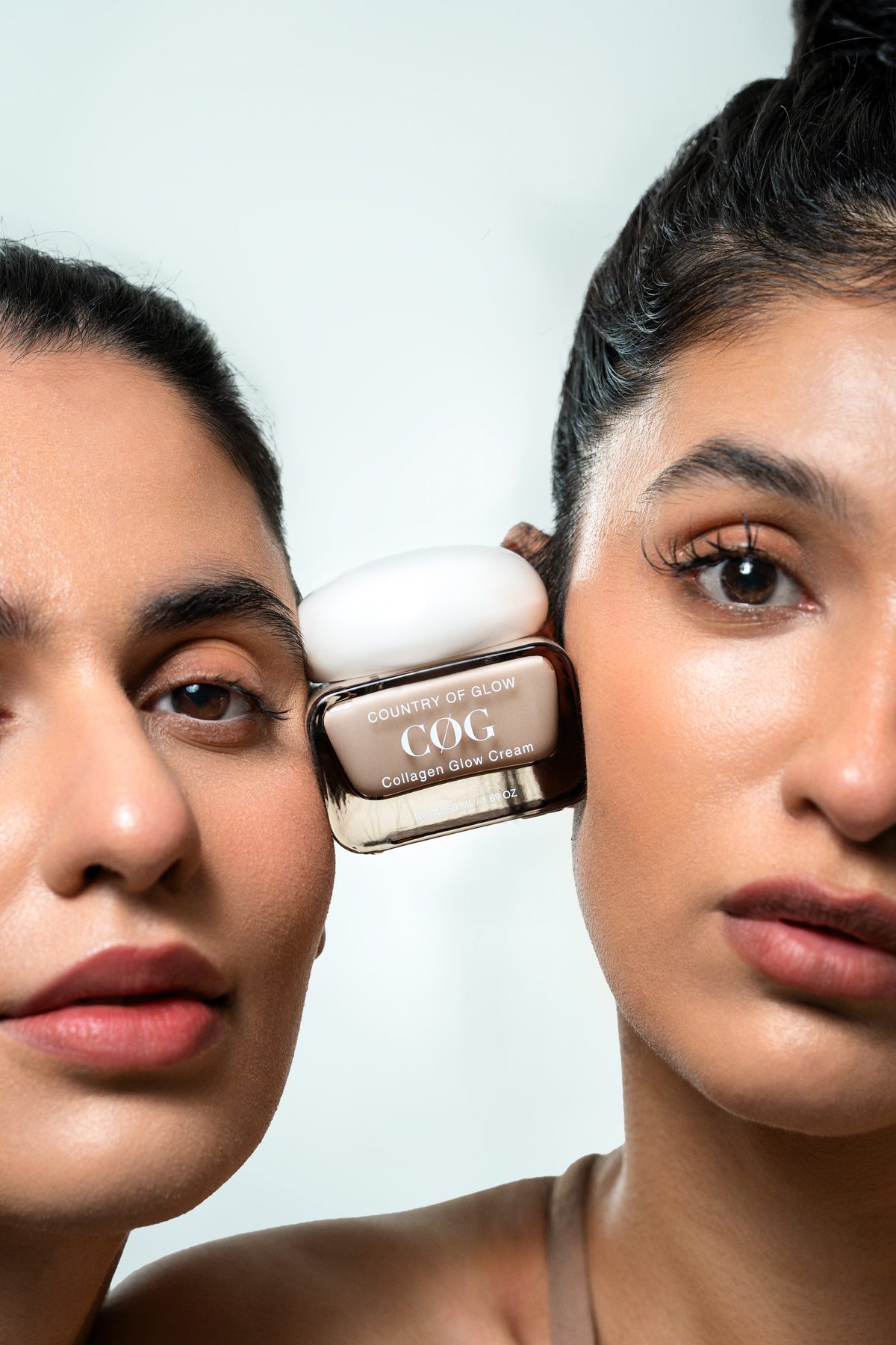 Country of Glow — product photography with model