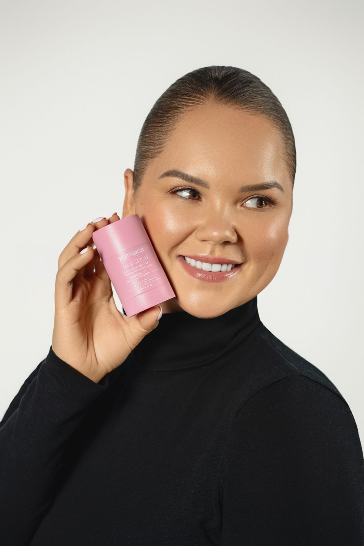 Slick Hair — product photography with model